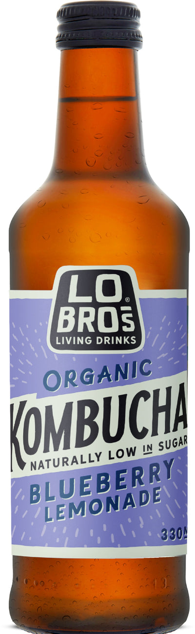 Lo Bros Kombucha Blueberry Lemonade Low sugar 330ml