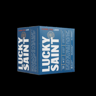 Lucky Saint Superior Unfiltered Alcohol Free Lager 4x330ml