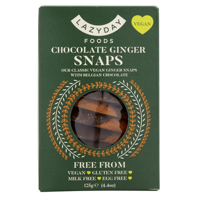 Vegan & Free From Dark Belgian Chocolate Ginger Snaps 125g