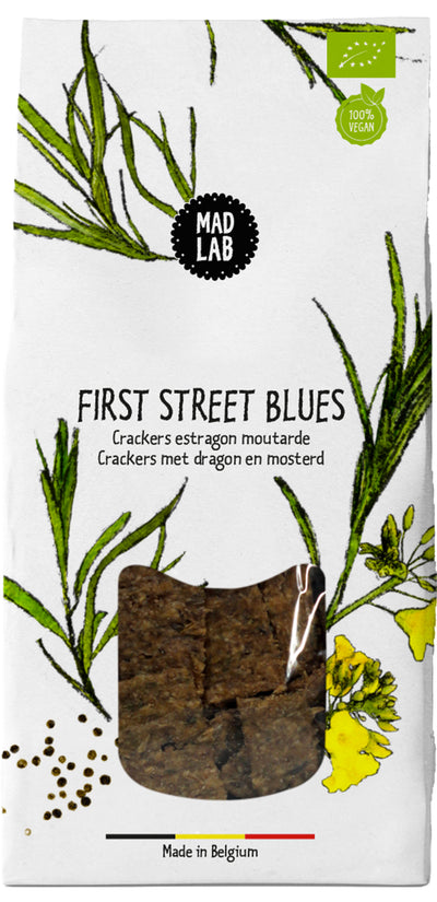 First Street Blues - Organic Tarragon and Mustard Crackers 110g
