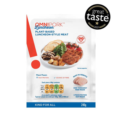 OmniPork Luncheon: Plant-Based Luncheon-Style Meat 240g