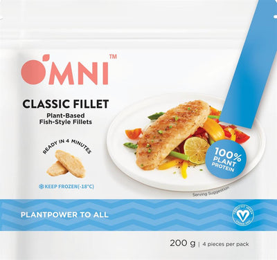 Omni Classic Fillets: Plant-Based Fish-Style Fillets 200g