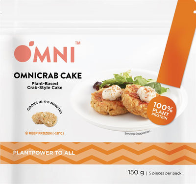 Omnicrab Cake: Plant-Based Crab-Style Cake 150g