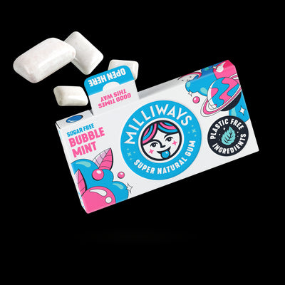 Milliways Bubblemint Chewing Gum, 19g