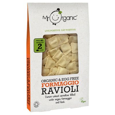 Organic & Egg Free Formaggio Ravioli 250g