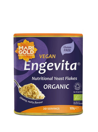 Marigold Organic Engevita Yeast Flakes Purple 100g