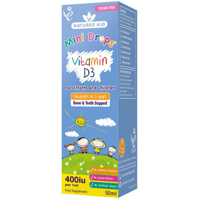Vitamin D3 400iu Drops for Newborn Babies and Children
