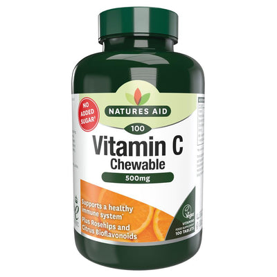 Vitamin C 500mg Sugar Free Chewable (with Rosehips & Citrus B