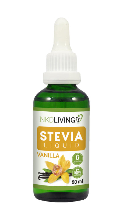 100% Natural Stevia Liquid Vanilla Sweetener 50ml