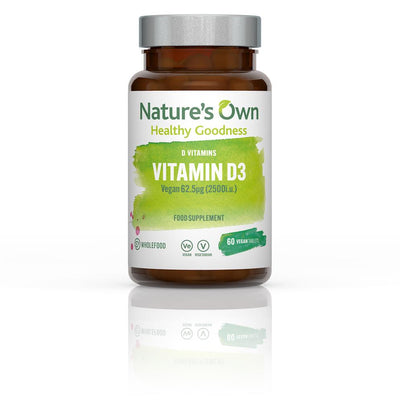 Wholefood Vegan Vitamin D3 62.5g 2500i.u. 60 Tablets