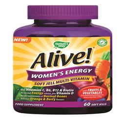 Alive! Women`s Soft Jells Multi-vitamin 60 Chewables