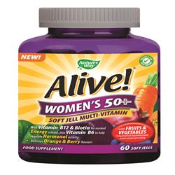 Alive! Women`s 50+ Soft Jells Multi-vitamin 60 Chewables
