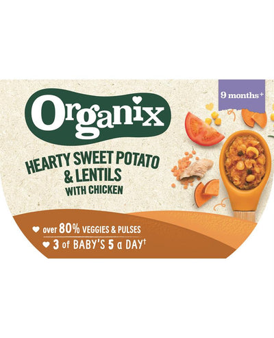 Organix Hearty Sweet Potato & Lentils with Chicken 190g