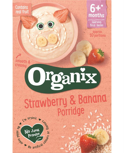 Strawberry & Banana Organic Baby Porridge 120g