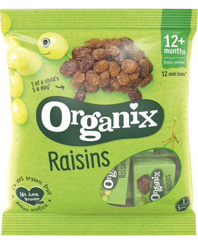 Mini Organic Raisin Fruit Snack Boxes Multipack 168g