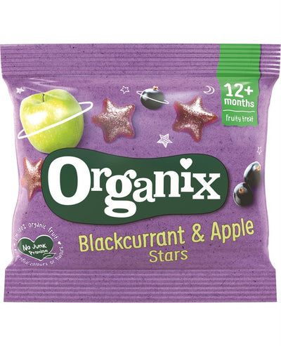 Blackcurrant & Apple Stars Organic Fruit Shape Toddler Snacks 12g
