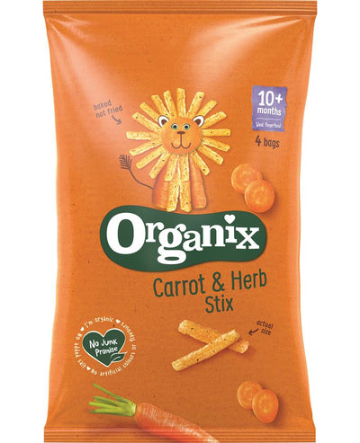 Organix Carrot Stix Multipack 4 x 15g