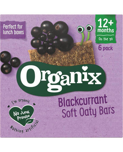 Blackcurrant Organic Soft Oat Snack Bars 6x30g