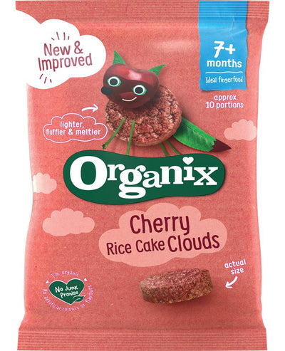 Organic Cherry Rice Cake Clouds 40g