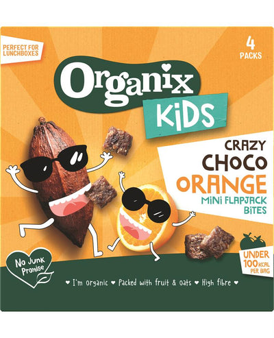 Organix KIDS Crazy Choco Orange Mini Flapjack Bites (4 x 23g)