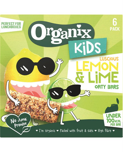Organix KIDS Luscious Lemon & Lime Oaty Bars (6 x 23g)
