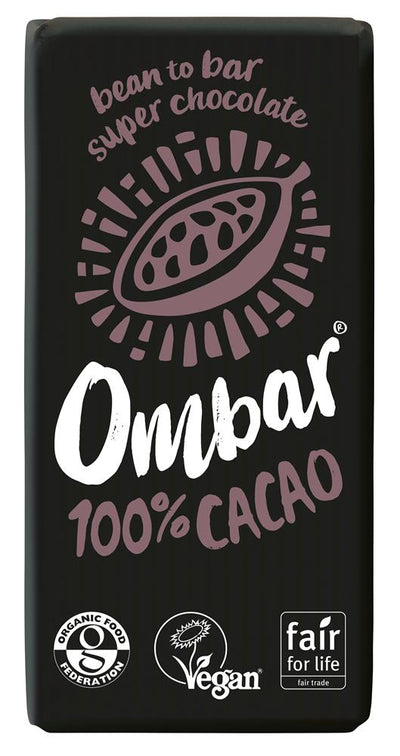 Ombar 100% Cacao 35g, organic and vegan