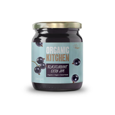 Organic Blackcurrant Extra Fruit Jam 340g