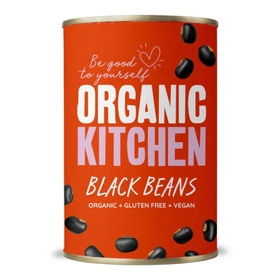 Organic Black Beans 400g (Damaged tins)