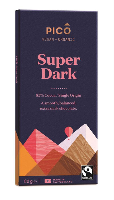 Pico Organic Super Dark Chocolate (80g)