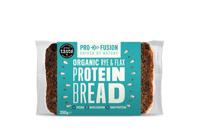 Profusion Organic Protein Bread - Rye & Flax 250g