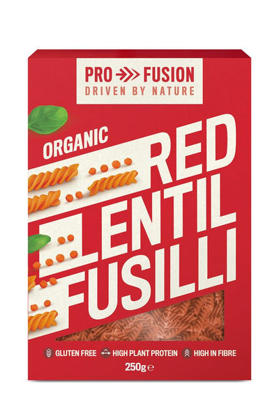 Organic Red Lentil Fusilli - Gluten & Grain Free - 250g