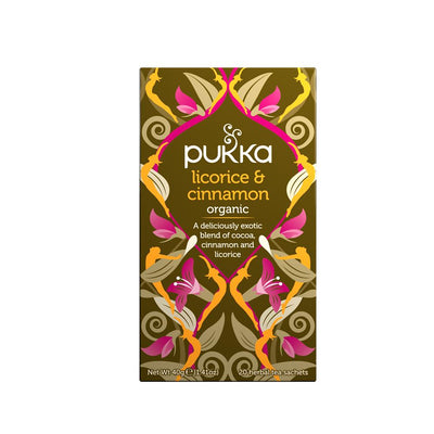Pukka Organic Licorice & Cinnamon Herbal Tea x 20 sachets