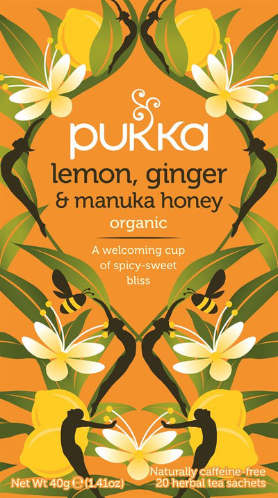 Pukka Lemon, Ginger & Manuka Honey Herbal Tea x 20 sachets