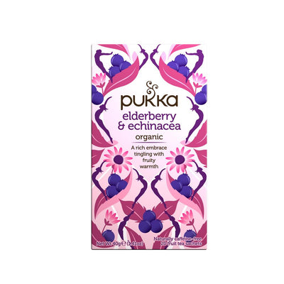 Pukka Elderberry & Echinacea Organic Herbal Tea 20 sachets