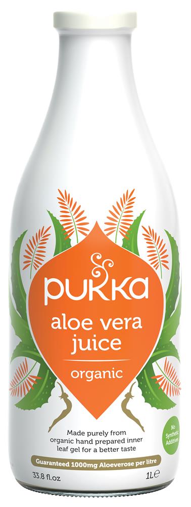 Organic Aloe Vera Juice. Pure inner leaf gel.
