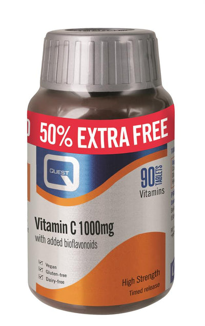 VITAMIN C 1000MG (TIMED RELEASE) 50% EXTRA FREE