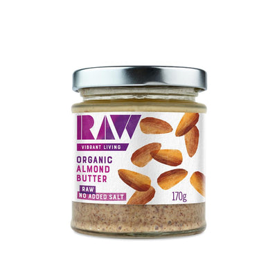 Organic Raw Whole Almond Butter 170g