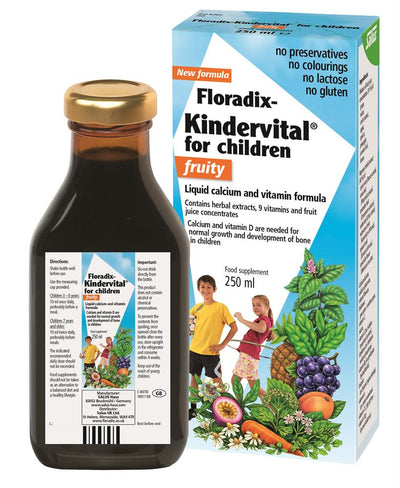 New Improved Kindervital for Children Fruity Formula 250ml