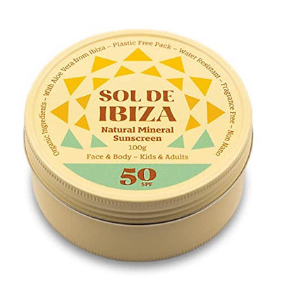Plastic Free Face & Body Natural Mineral Sunscreen SPF50
