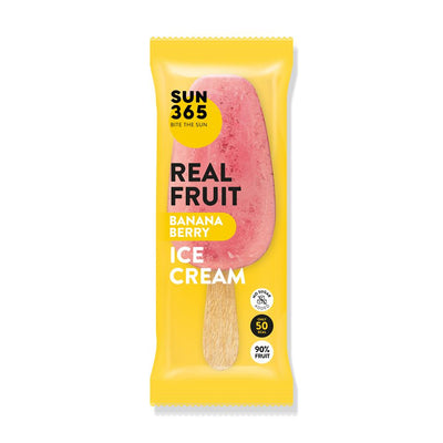 SUN365 Real Fruit Ice Cream Berry Banana 70g