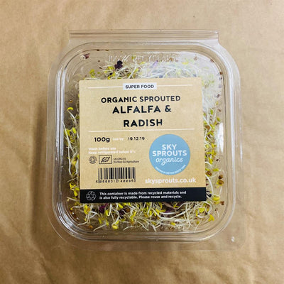 Organic Sprouted Alfalfa & Radish 100g