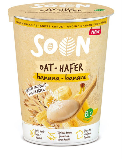 Soon Organic Banana Oat Yogurt with Grated Coconut 350g