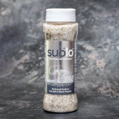Reduced Sodium Sea Salt & Black Pepper 175g