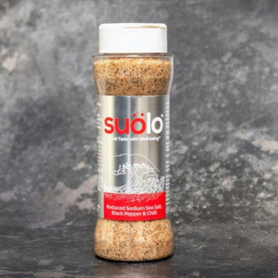 Reduced Sodium Sea Salt, Black Pepper & Chilli 175g