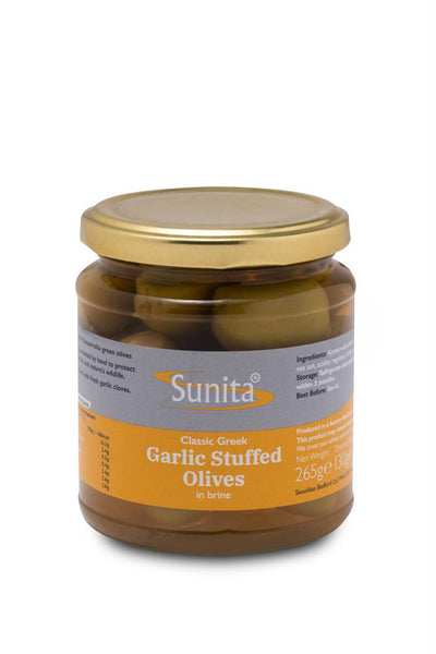 Sunita hand-picked Garlic Stuffed Green Olives