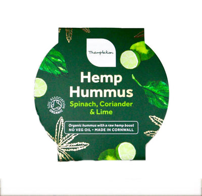 Organic Hemp Hummus - Spinach Coriander & Lime 190g