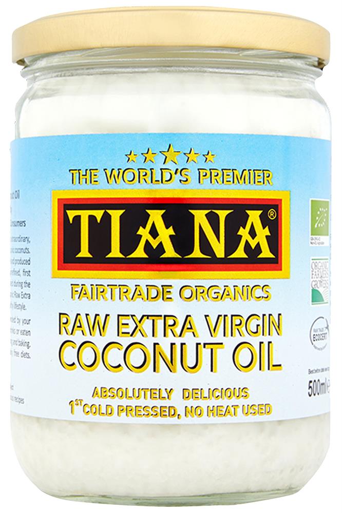 TIANA Fairtrade Organics Raw Extra Virgin Coconut Oil, UK no.1
