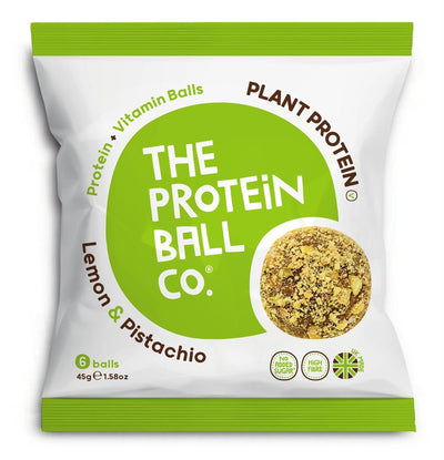 Lemon & Pistachio Protein + Vitamin Balls (Plant Protein)