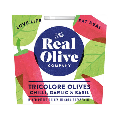 Mixed Tricolore Olives 185g