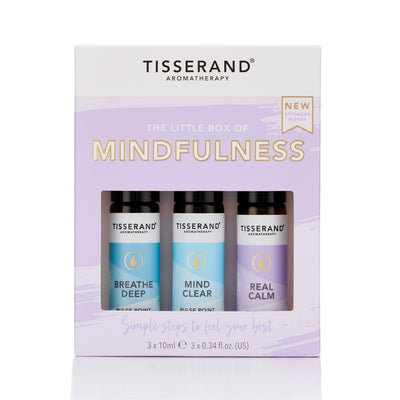 The Little Box of Mindfulness contains 3 pulse point roller balls